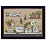Garden Farmhouse Kitchen Black Framed Print Kitchen Wall Art