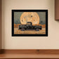 Harvest Moon 1 Black Framed Print Kitchen Wall Art