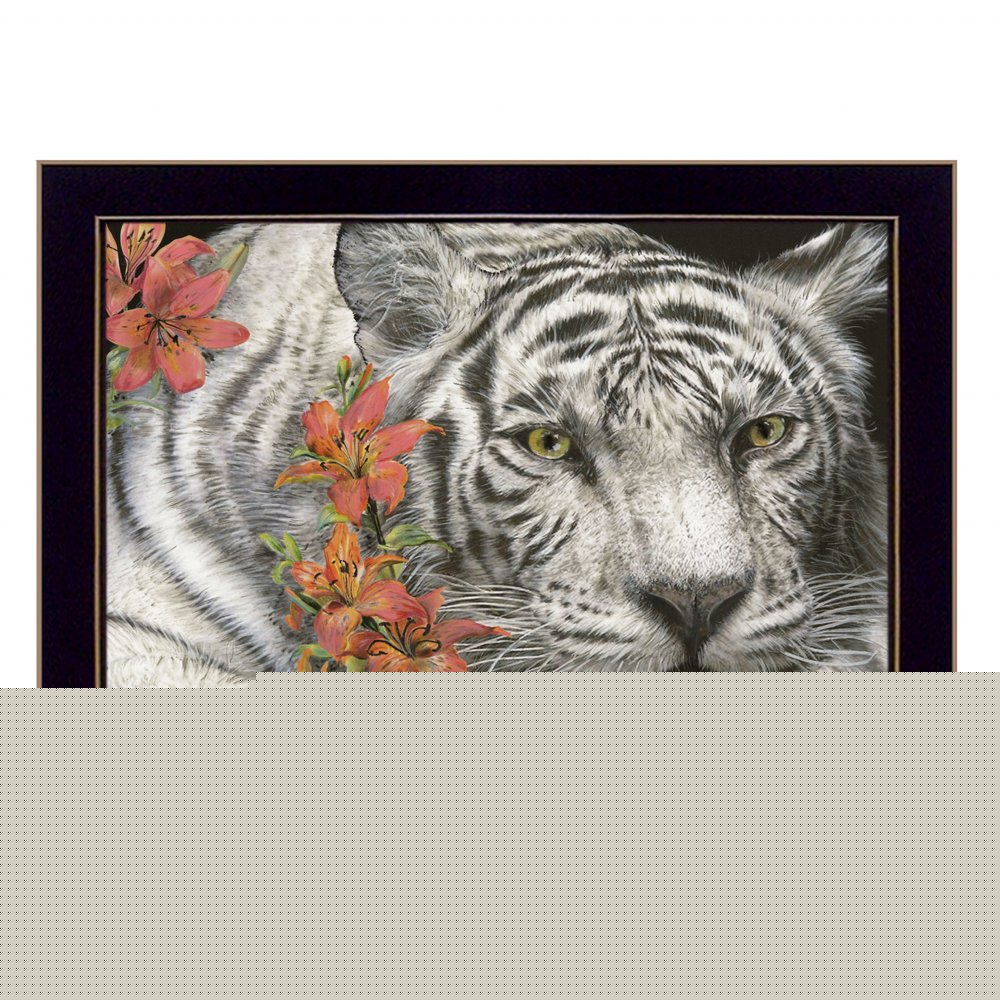 Tiger Lily 1 Black Framed Print Wall Art