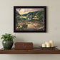 Lakefront Camping II 1 Black Framed Print Wall Art