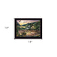 Lakefront Camping II 1 Black Framed Print Wall Art