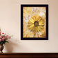 Flowers and Butterflies II 1 Black Framed Print Wall Art