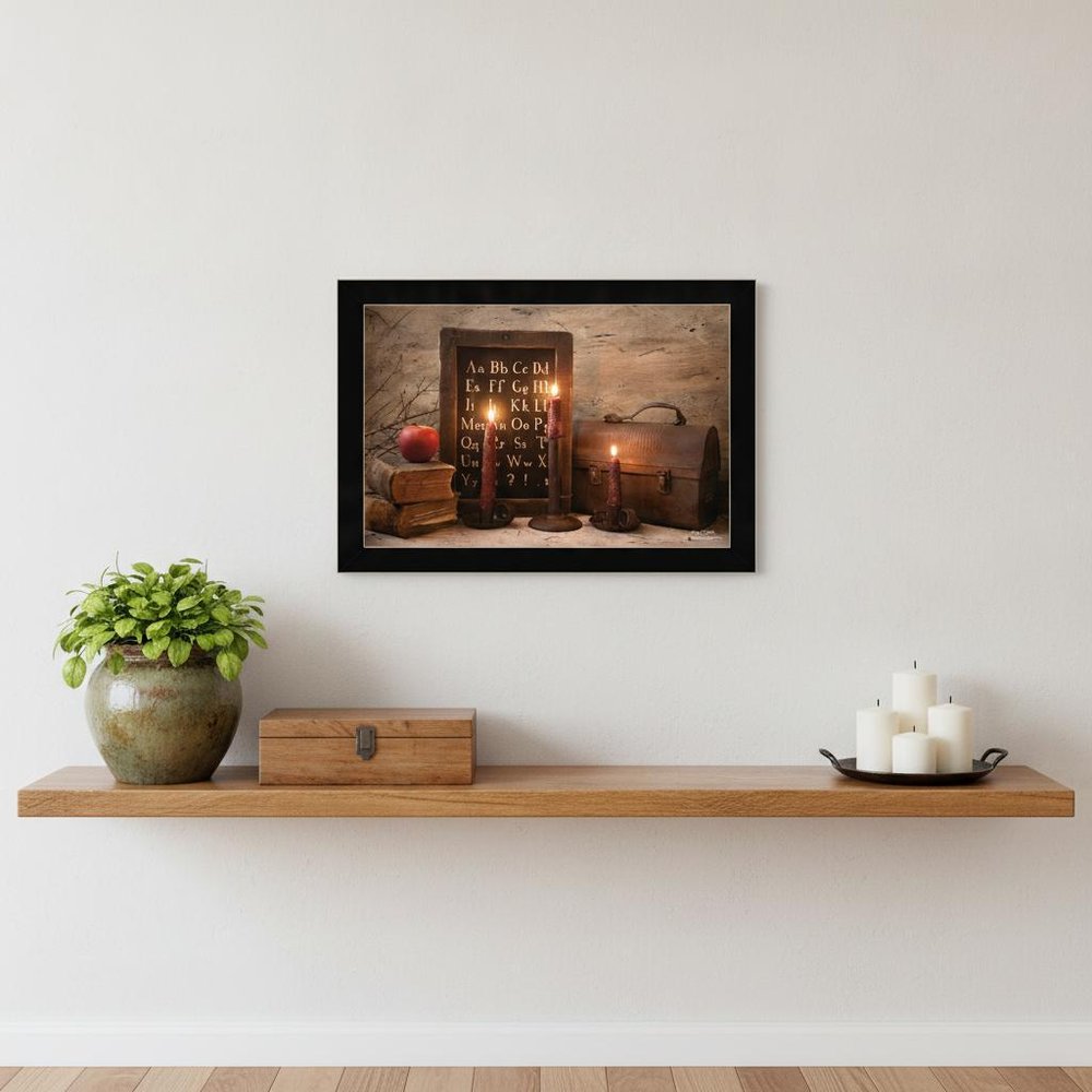 School Nights 1 Black Framed Print Wall Art