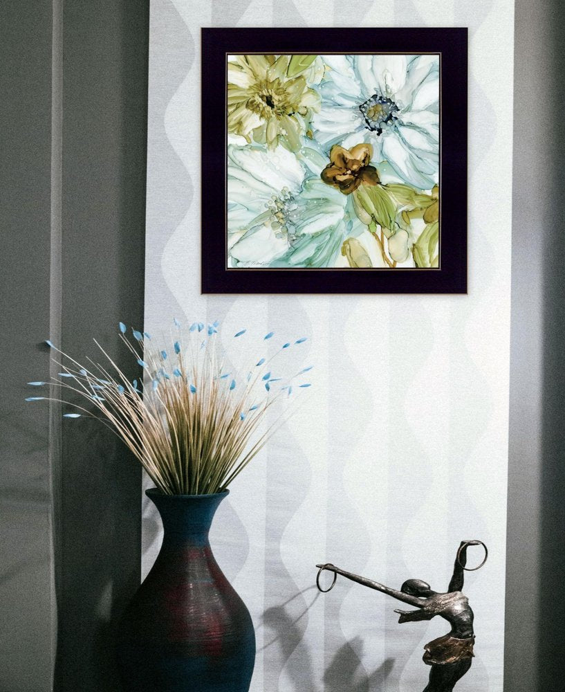 Sea glass Garden I 1 Black Framed Print Wall Art