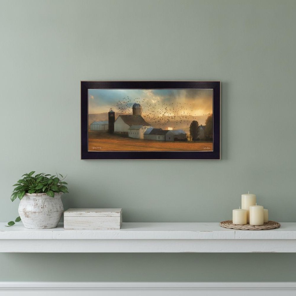 Light of a New Day 1 Black Framed Print Wall Art