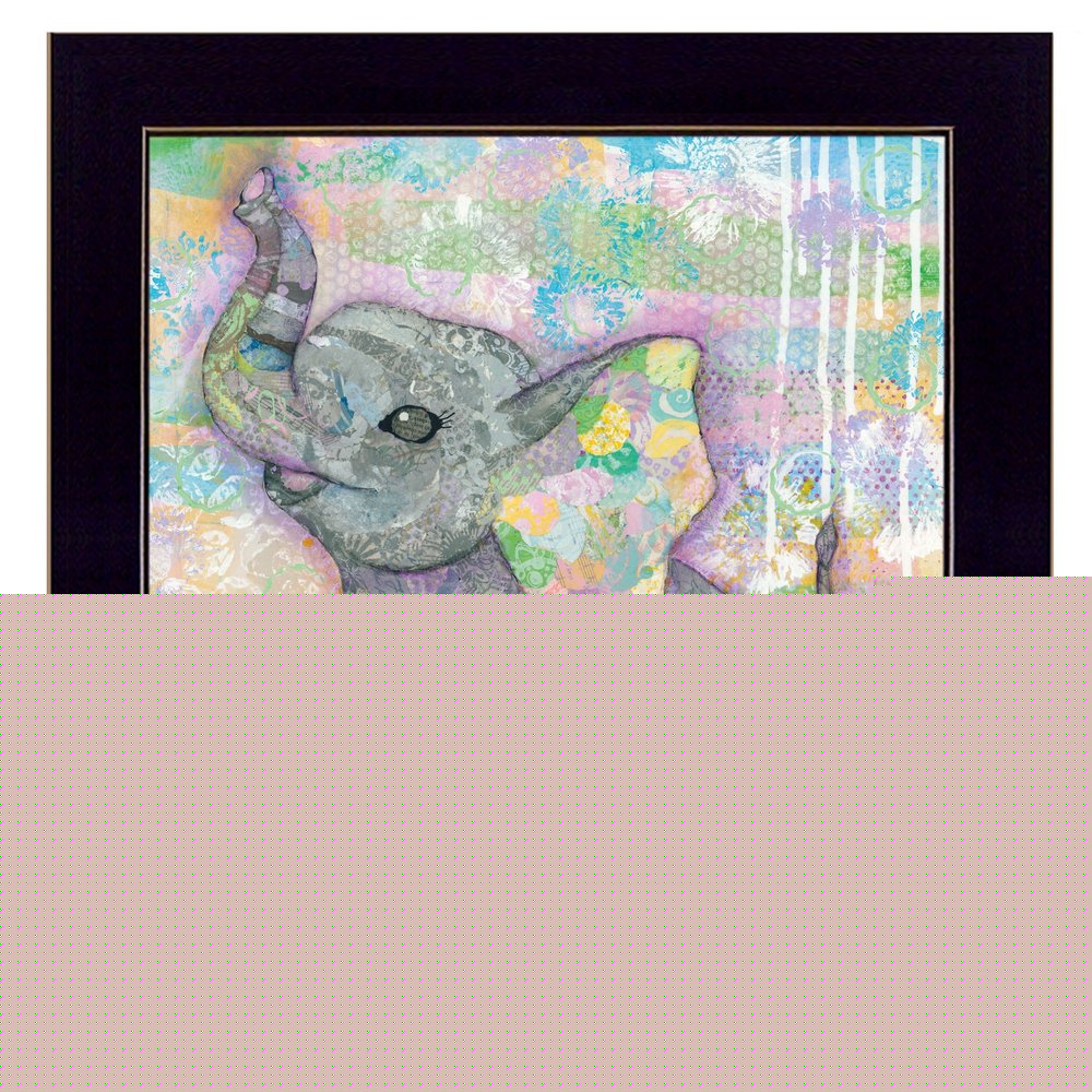 Elephant II 1 Black Framed Print Wall Art