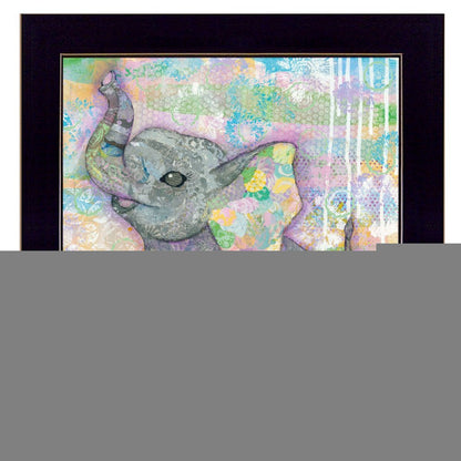 Elephant II 1 Black Framed Print Wall Art