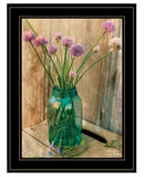 Country Chives 2 Black Framed Print Wall Art