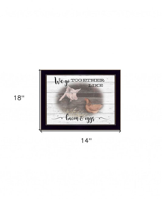 We Go Together 3 Black Framed Print Wall Art