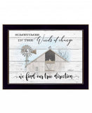 Winds of Change 3 Black Framed Print Wall Art