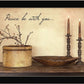 Peace Be with You Black Framed Print Wall Art