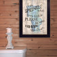 If You Sprinkle When You Tinkle Black Framed Print Bathroom Wall Art