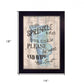 If You Sprinkle When You Tinkle Black Framed Print Bathroom Wall Art