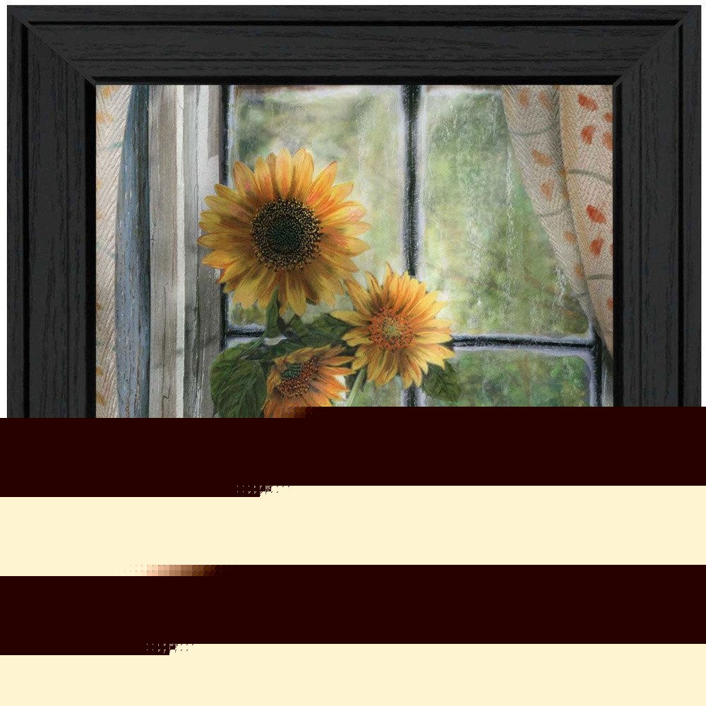 Morning Flower 2 Black Framed Print Wall Art
