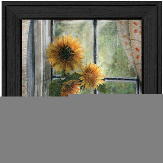 Morning Flower 2 Black Framed Print Wall Art
