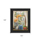 Afternoon Flower Black Framed Print Wall Art