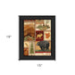 Lodge Collage I Black Framed Print Wall Art