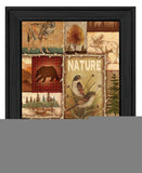 Lodge Collage II Black Framed Print Wall Art