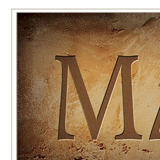 11" x 33" Man Cave White Framed Print Wall Art