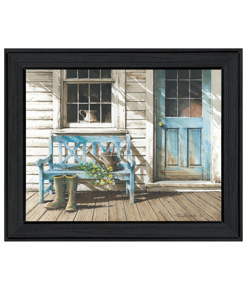 Cheerful Chores Black Framed Wall Art