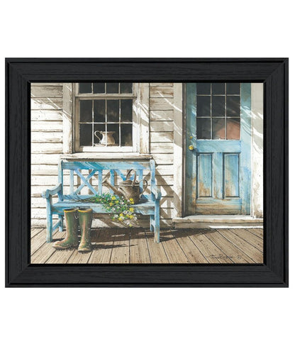 Cheerful Chores Black Framed Wall Art