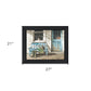Cheerful Chores Black Framed Print Wall Art