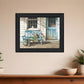 Cheerful Chores Black Framed Print Wall Art