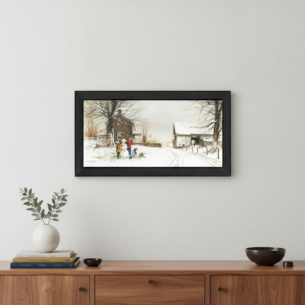 In the Meadow 4 Black Framed Print Wall Art