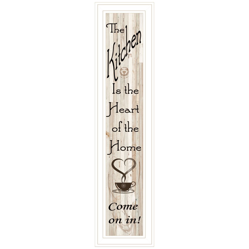 Kitchen is the Heart of the Home 15 White Framed Print Kitchen Wall Art