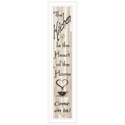 Kitchen is the Heart of the Home 15 White Framed Wall Art