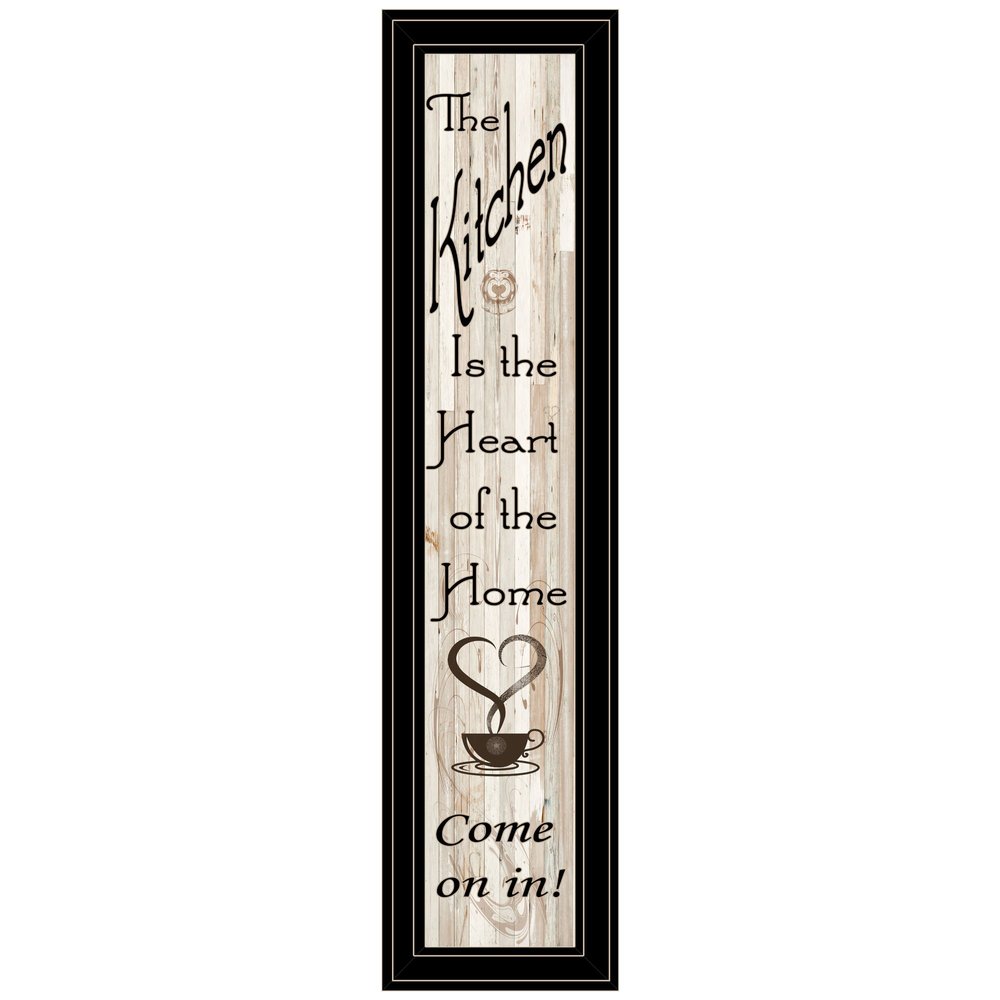 Kitchen is the Heart of the Home 18 Black Framed Print Kitchen Wall Art