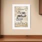 Sit Long Talk Much White Framed Print Kitchen Wall Art