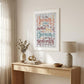 The Only Person 2 White Framed Print Wall Art