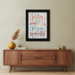 The Only Person 3 Black Framed Print Wall Art