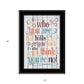 Who You Think You Are 3 Black Framed Print Wall Art