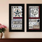 Set Of Two Family Wisdom Black Framed Print Wall Art