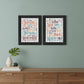 Set Of Two The Only Person Black Framed Print Wall Art