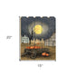 Harvest Moon Pumpkins Unframed Picket Fence Wall Art