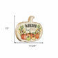 Welcome Pumpkin Wood Plank Wall Art