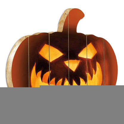 Fierce Pumpkin Face! Unframed Print Wall Art