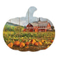 Red Barn Pumpkin Patch Unframed Print Wall Art