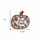Give Thanks Unframed Wood Pumpkin Wall Decor