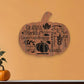 Grateful Thankful Blessed Unframed Wood Pumpkin Wall Decor