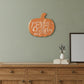 Orange and White Pumpkin Spice and Everything Nice Pumpkin Shaped Wall Art