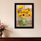 Country Sunflowers 1 Black Framed Print Wall Art