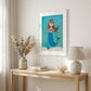 Under the Sea 6 White Framed Print Wall Art