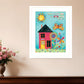 No Place Like Home 4 White Framed Print Wall Art