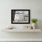 A Little Snow House 1 Black Framed Print Wall Art