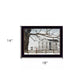 A Little Snow House 1 Black Framed Print Wall Art