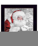 Santas Little Friends 1 Black Framed Print Wall Art